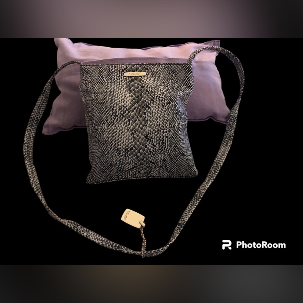 9 West Zebra Print Crossbody Bag.